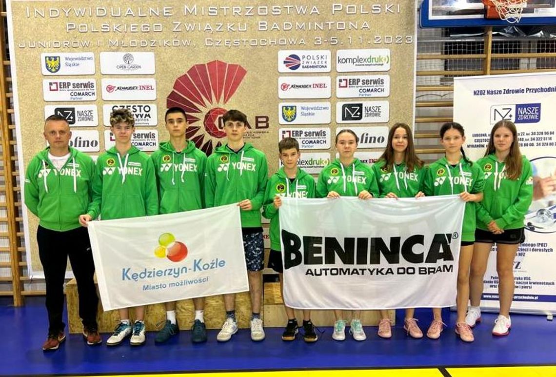 Badmintoniści z Kędzierzyna-Koźla zdobyli 7 medali w mistrzostwach Polski