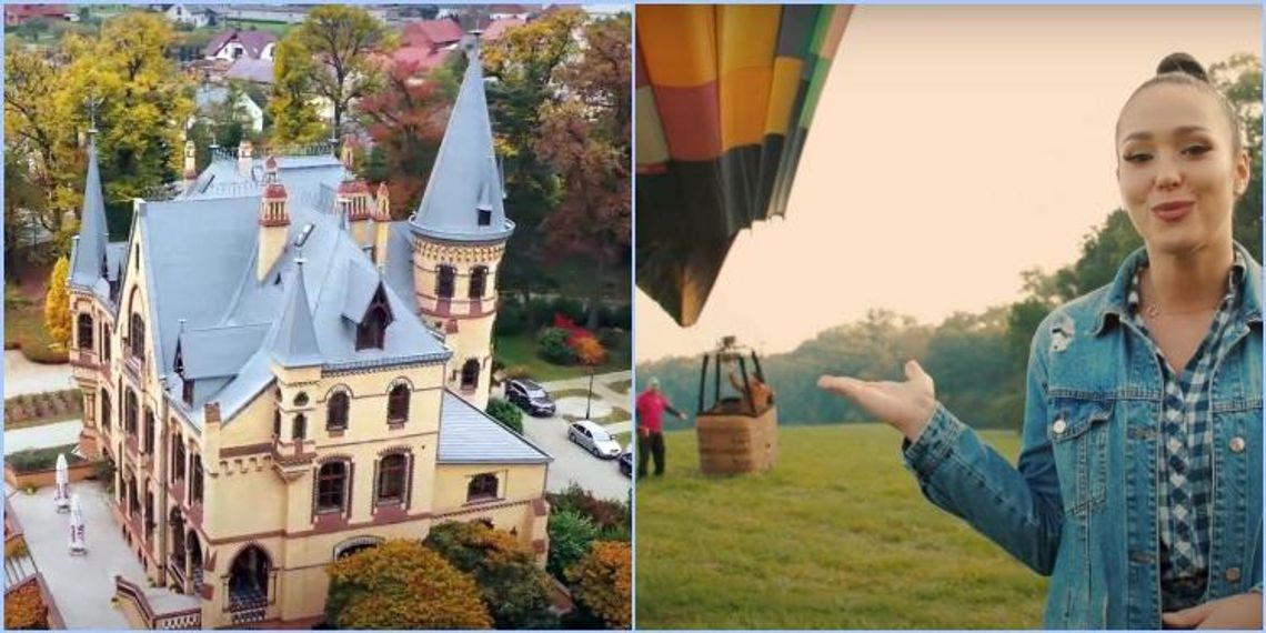 Balonem przez Opolszczyznę. Miss Polski 2017 zwiedziła też perełkę architektury w Większycach