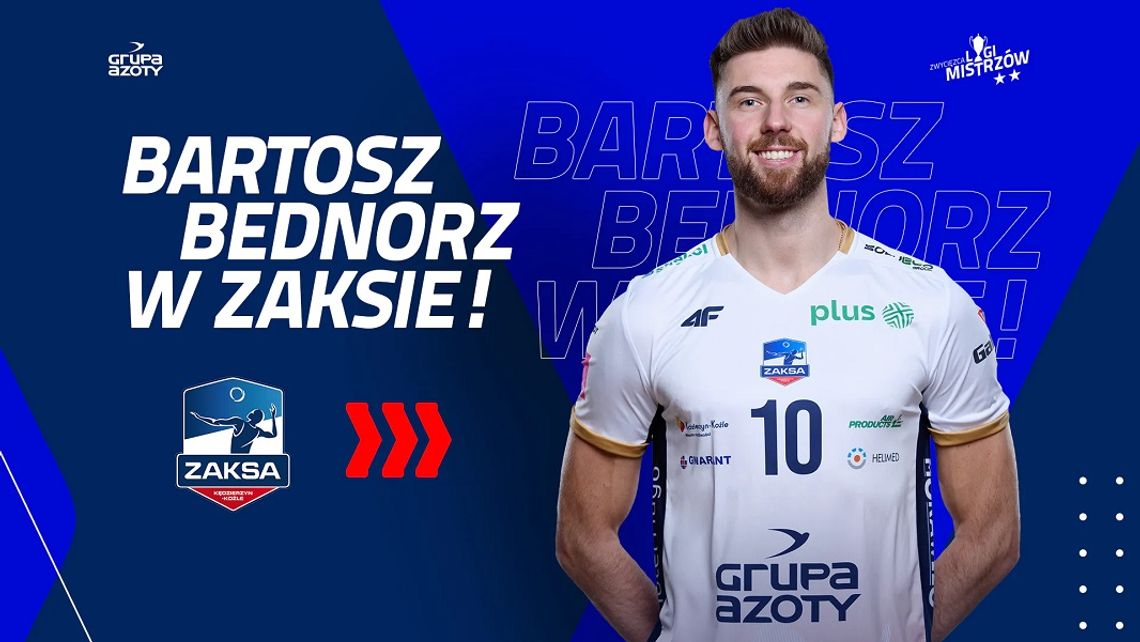 Bartosz Bednorz zawodnikiem Grupy Azoty ZAKSA. Klub potwierdził transfer