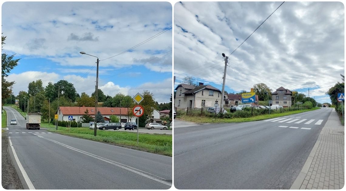 Bezpieczniej na DK45 - nowe chodniki i doświetlenie przejść. ZDJĘCIA