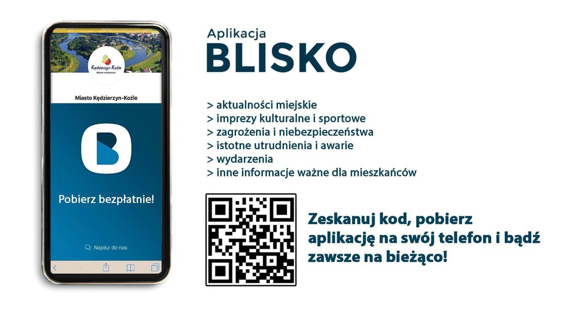 Bezpłatna aplikacja "Blisko" na smartfony