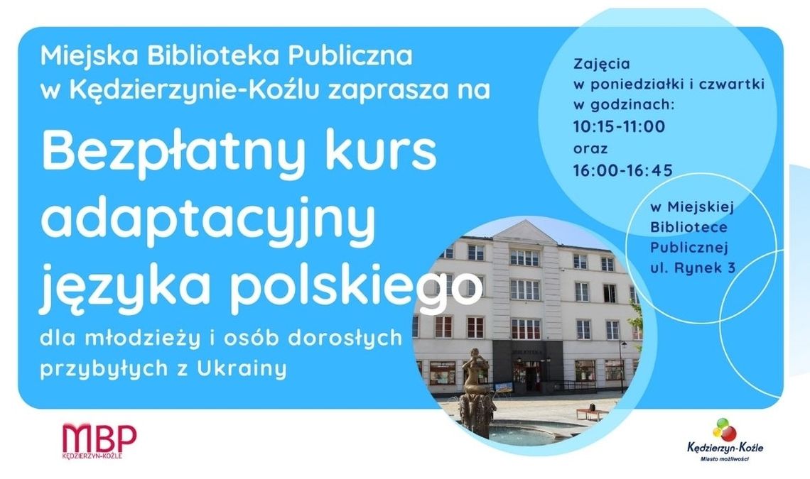 Bezpłatny kurs adaptacyjny języka polskiego dla Ukraińców