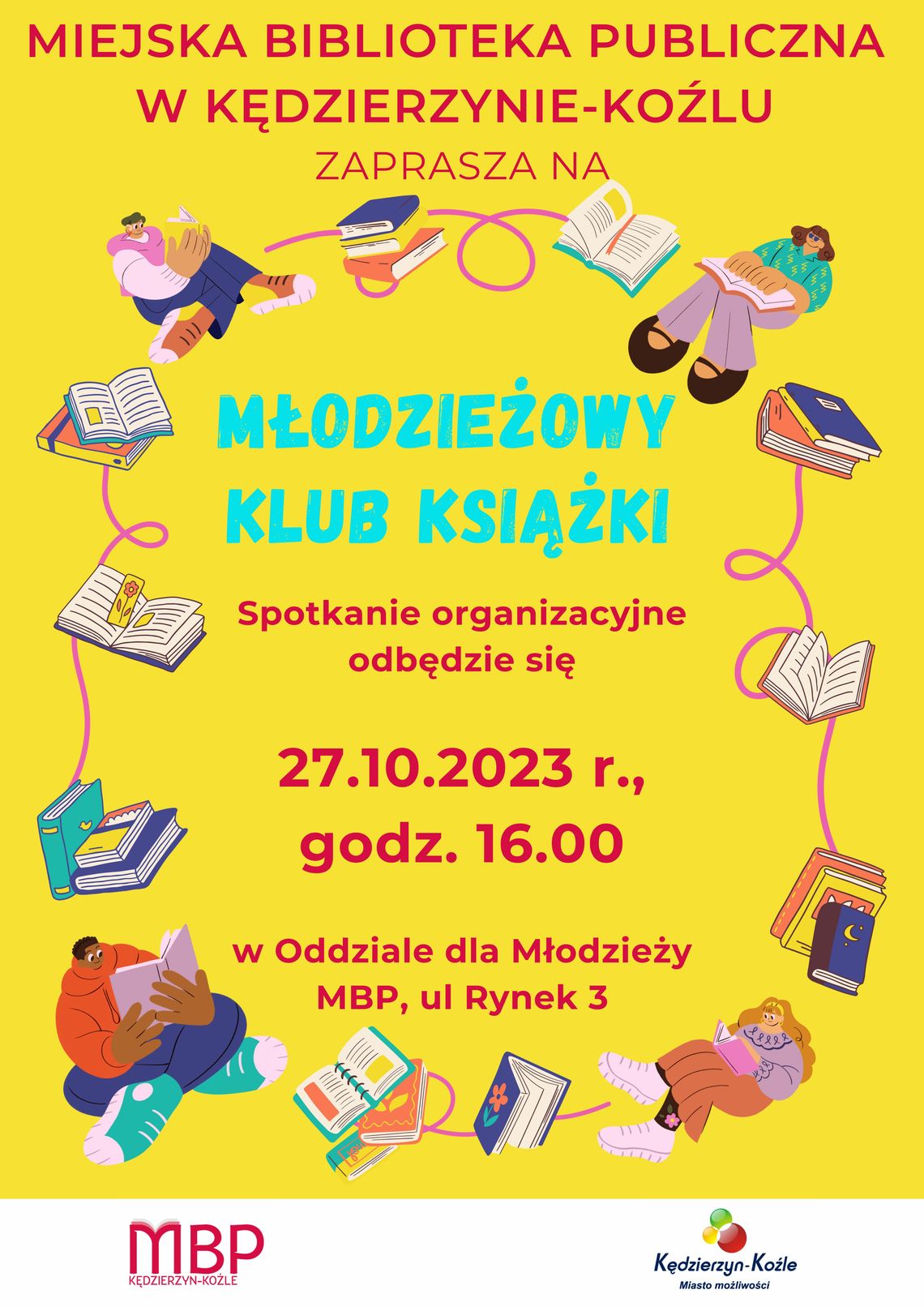 Biblioteka zaprasza na spotkanie Młodzieżowego Klubu Książki