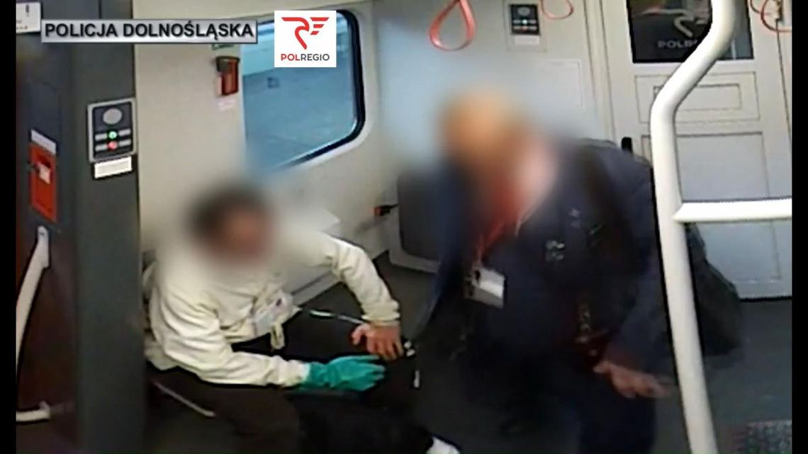 Kierownik pociągu relacji Kędzierzyn-Koźle – Wrocław został brutalnie pobity na dworcu. FOTO i WIDEO