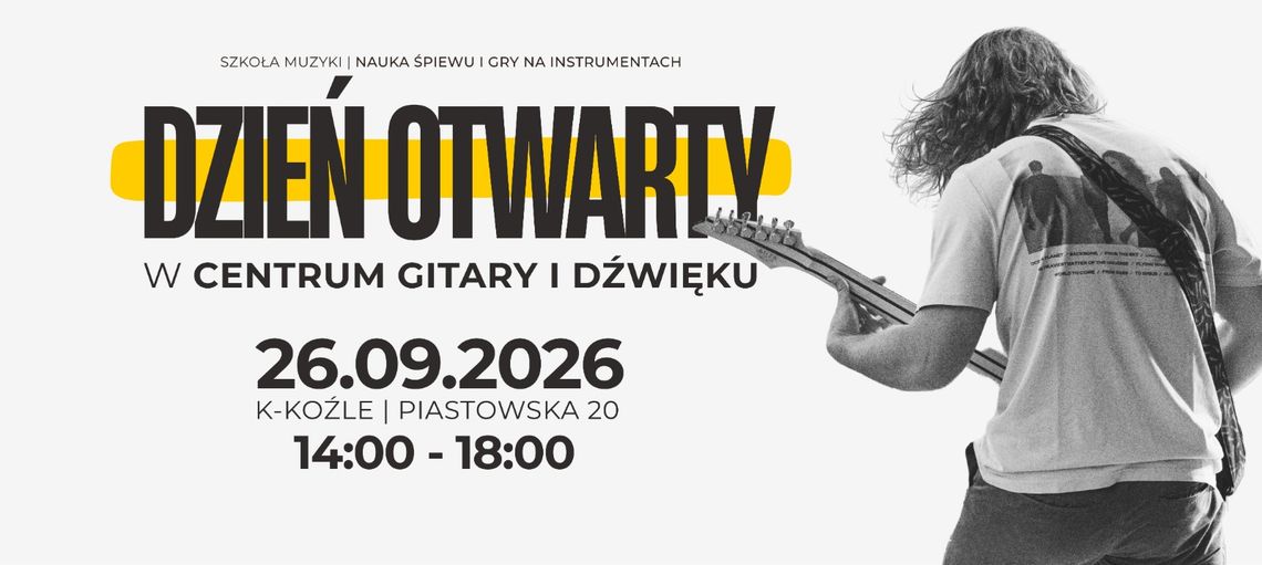 Chcesz rozpocząć naukę gry na instrumencie? Przyjdź na dzień otwarty Centrum Gitary i Dźwięku Chcesz rozpocząć naukę gry na instrumencie? Przyjdź na dzień otwarty Centrum Gitary i Dźwięku