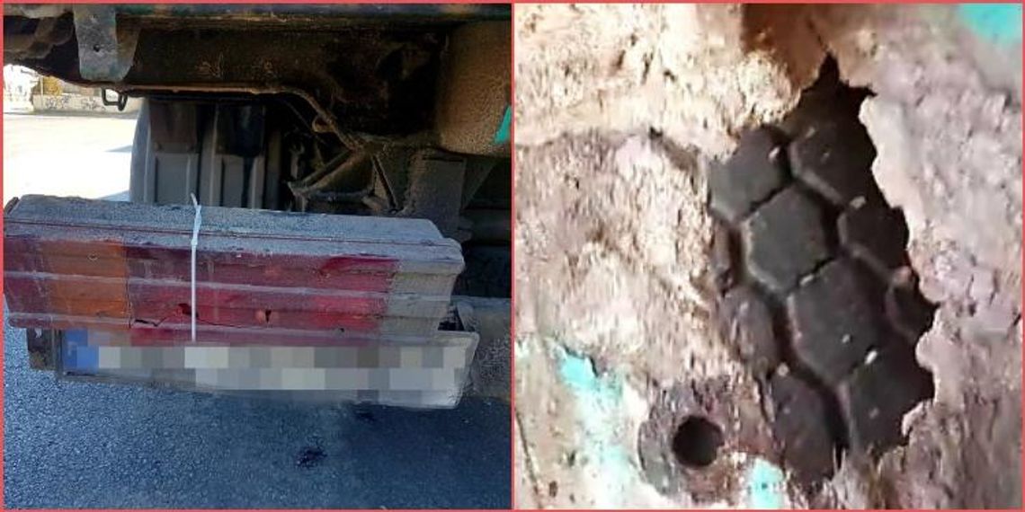 Co oni sobie myśleli? Z wnętrza kabiny przez dziury w podłodze karoserii widać było koła pojazdu Co oni sobie myśleli? Z wnętrza kabiny przez dziury w podłodze karoserii widać było koła pojazdu