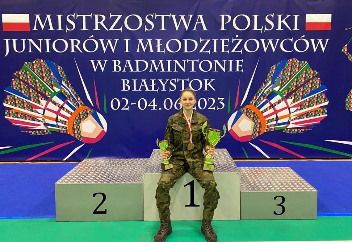 Dominika Kwaśnik mistrzynią Polski młodzieżowców w badmintonie!