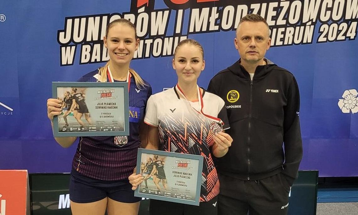 Dominika Kwaśnik srebrną medalistką mistrzostw Polski w badmintonie