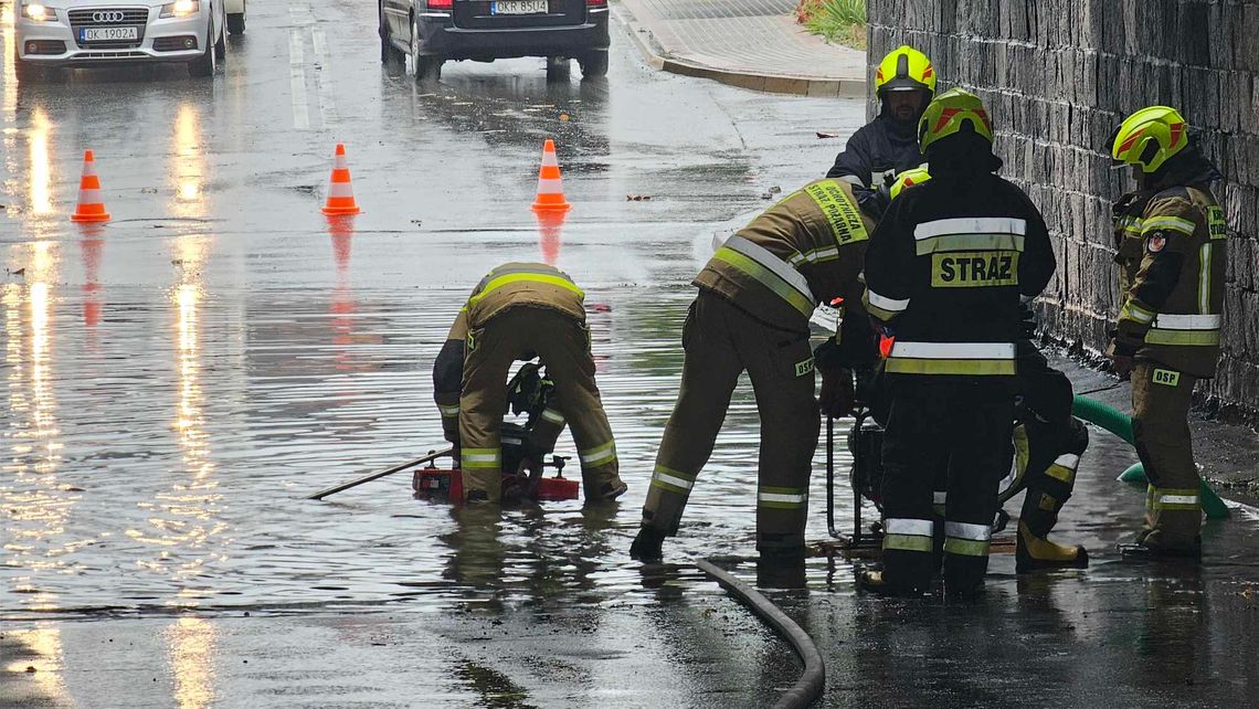 Droga pod wiaduktem w Kłodnicy znowu nieprzejezdna Droga pod wiaduktem w Kłodnicy znowu nieprzejezdna