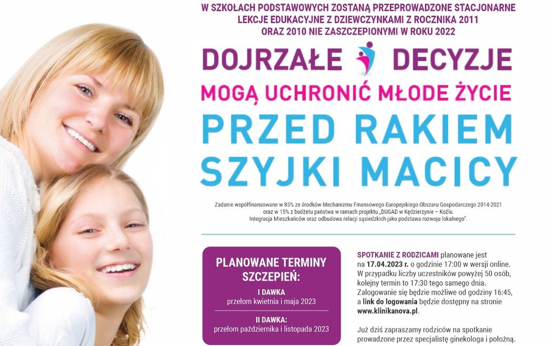 "Dugnad" dla zdrowia. Darmowe szczepienia dla dziewczynek "Dugnad" dla zdrowia. Darmowe szczepienia dla dziewczynek