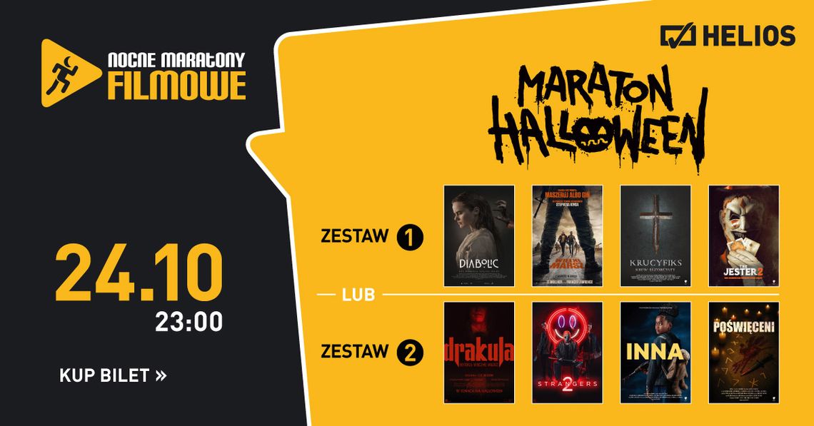 Dwa nocne maratony horrorów w kędzierzyńskim kinie Helios