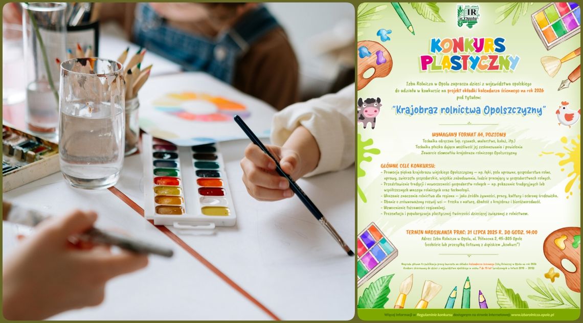 Dzieci stworzą okładkę kalendarza Izby Rolniczej – trwa konkurs plastyczny
