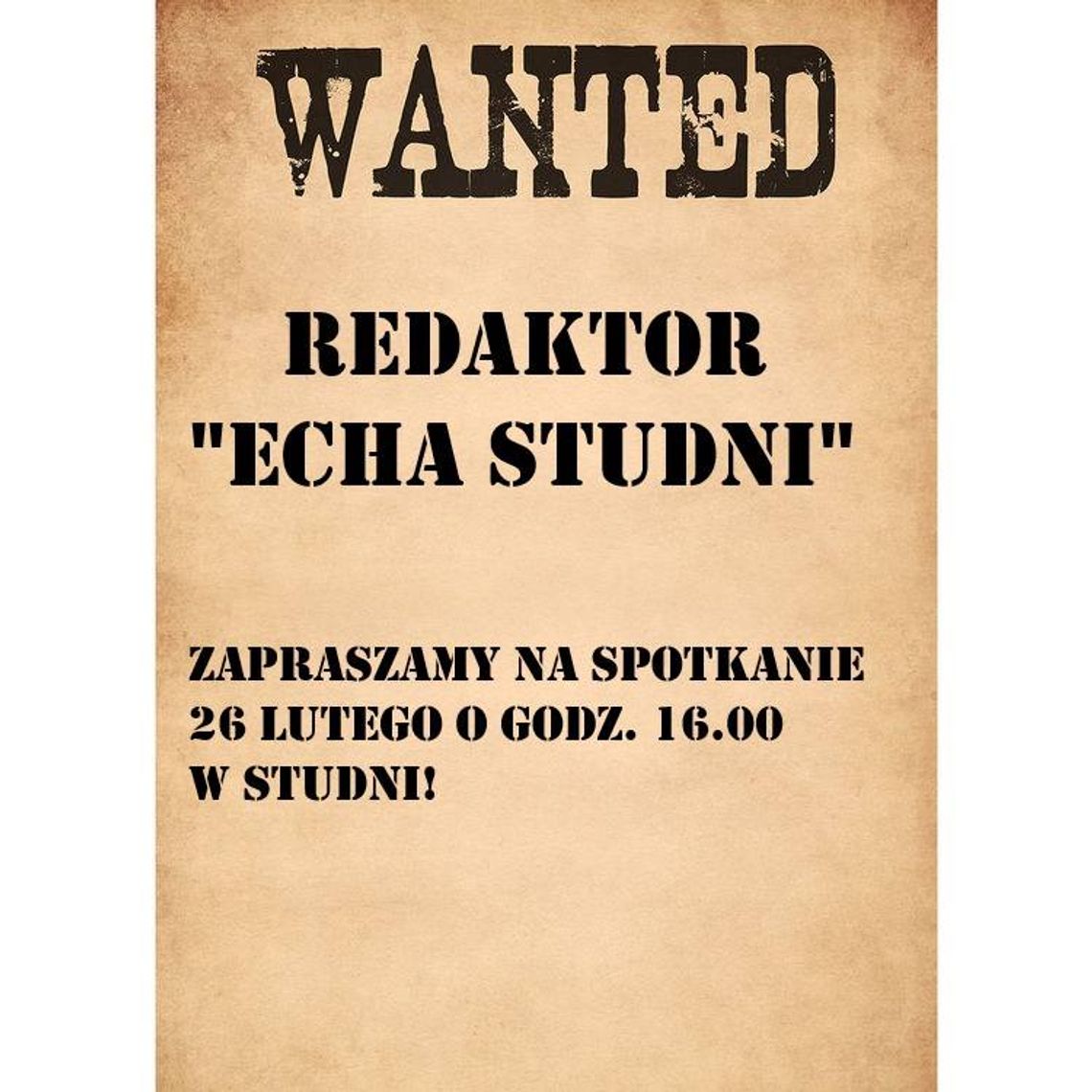 "Echo Studni" poszukuje redaktorów