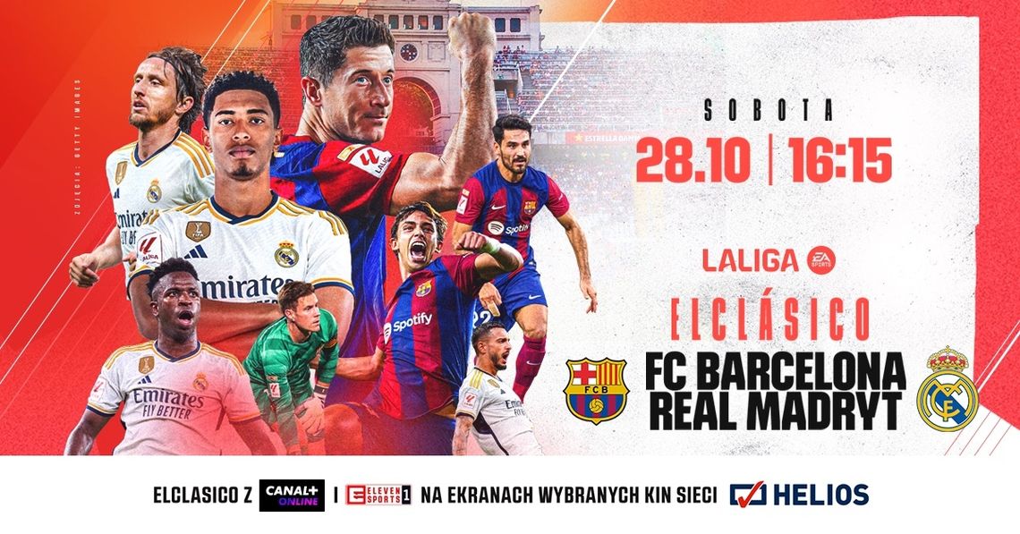 El Clasico na dużym ekranie w Heliosie: FC Barcelona - Real Madryt