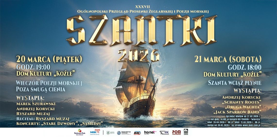 Festiwal „Szantki 2026” wraca z legendami sceny