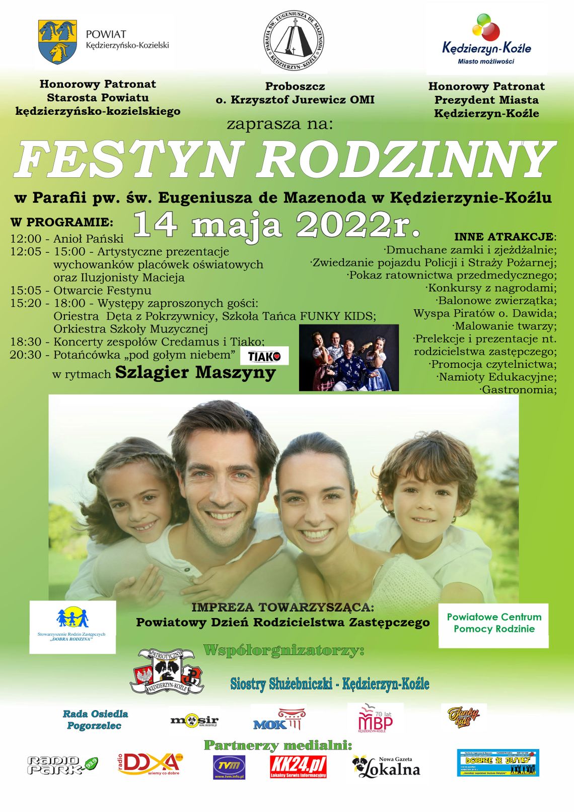 Festyn rodzinny w parafii na Pogorzelcu. Program imprezy