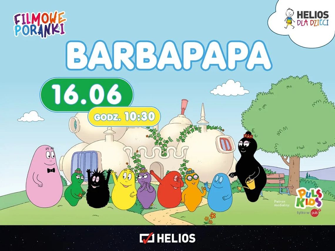 Filmowe poranki w Heliosie. Seans bajek "Barbapapa"