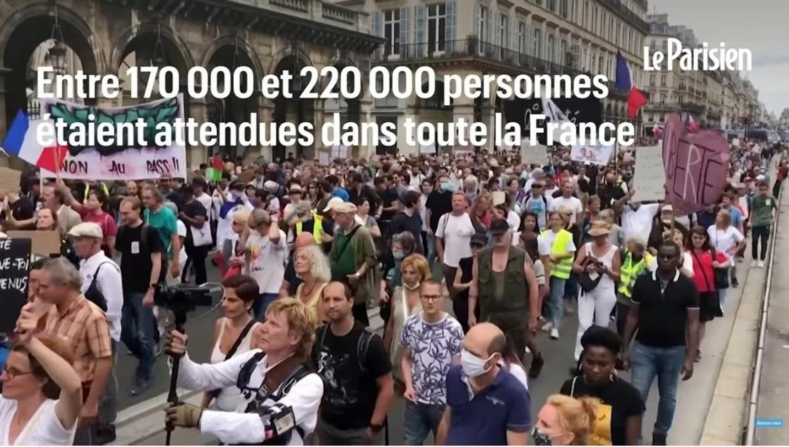 Francuzi wyszli na ulicę. Sprzeciwiają się polityce rządu dotyczącej segregacji sanitarnej. Co uczynią nasze władze? FILMY
