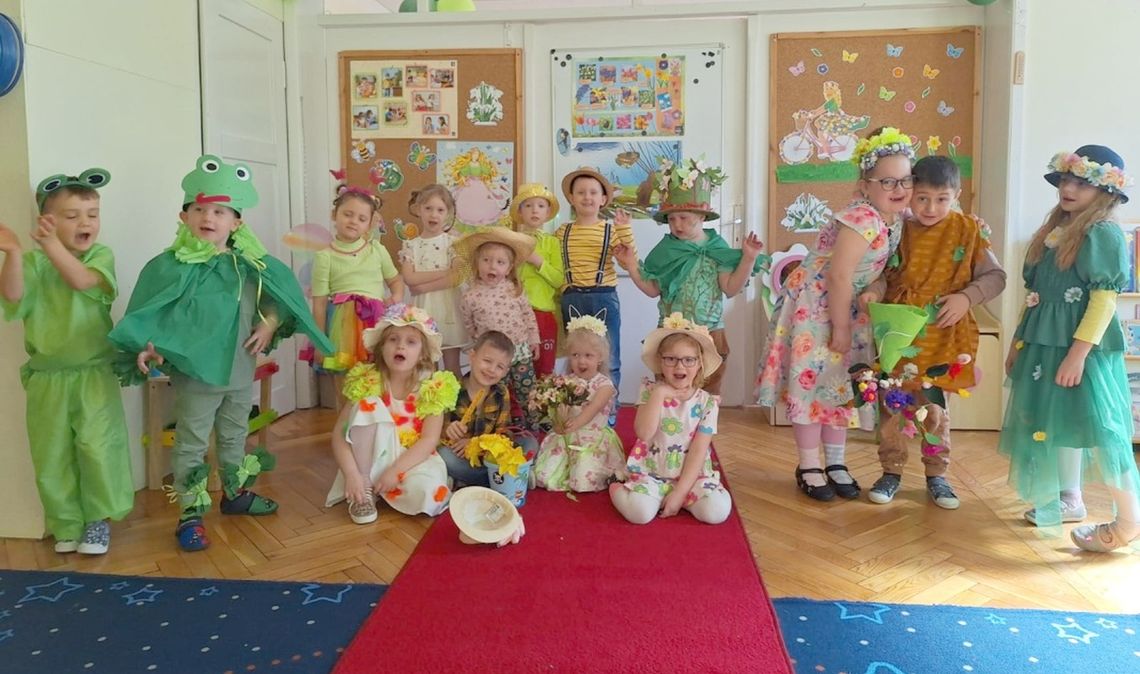 Gaiczek i powitanie wiosny w przedszkolu w Ostrożnicy. ZDJĘCIA