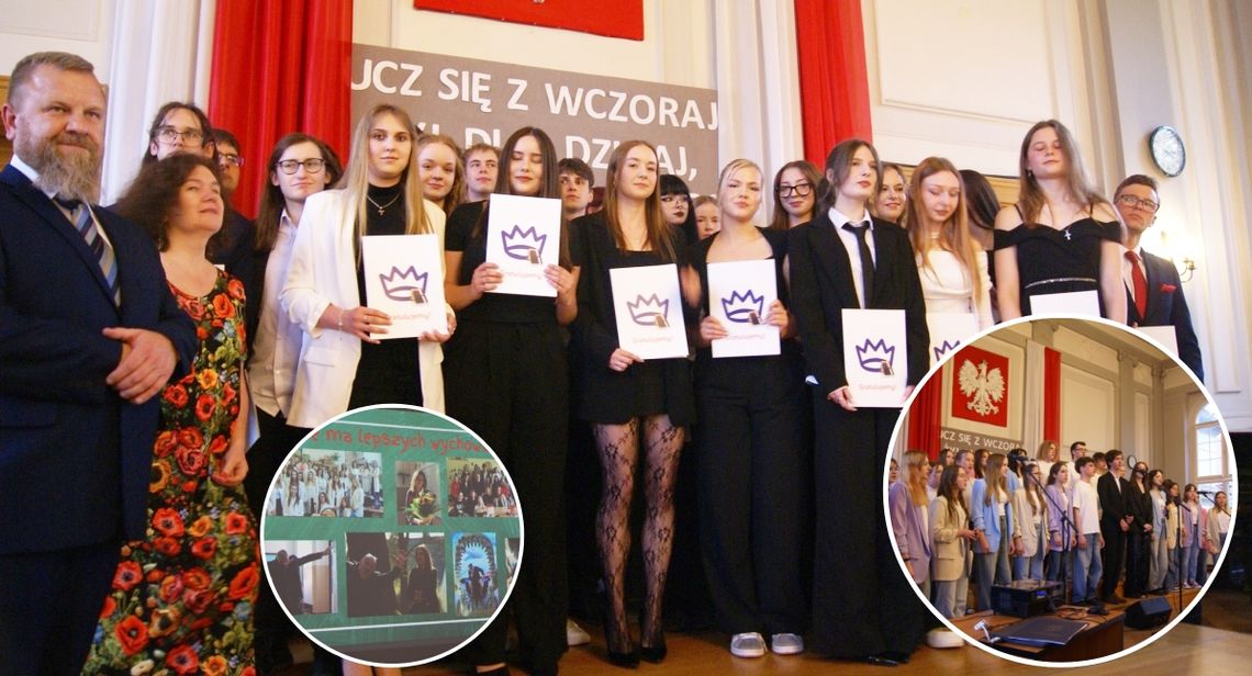 Gala absolwentów w I LO: wyróżnienia i pożegnania maturzystów. ZDJĘCIA