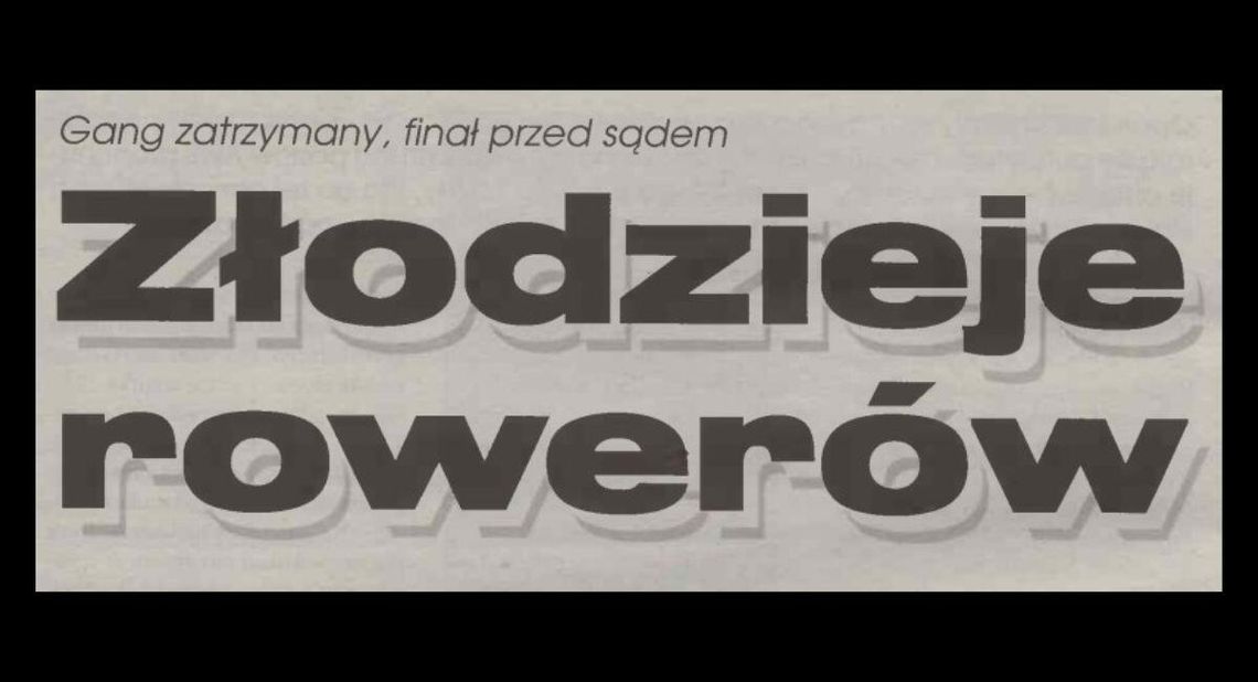 Gang zatrzymany, finał przed sądem