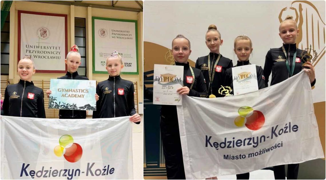 Gimnastyczki z Kędzierzyna-Koźla błyszczały na podium we Wrocławiu. ZDJĘCIA