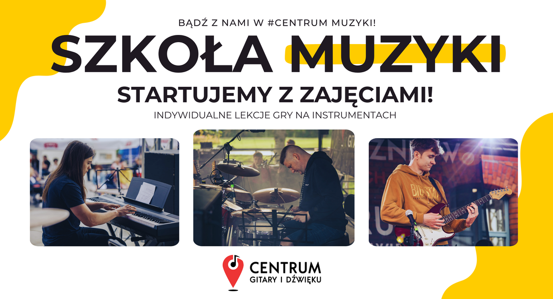 Gitara, pianino, perkusja, bas? Wybierz swój instrument i zacznij naukę już dziś!