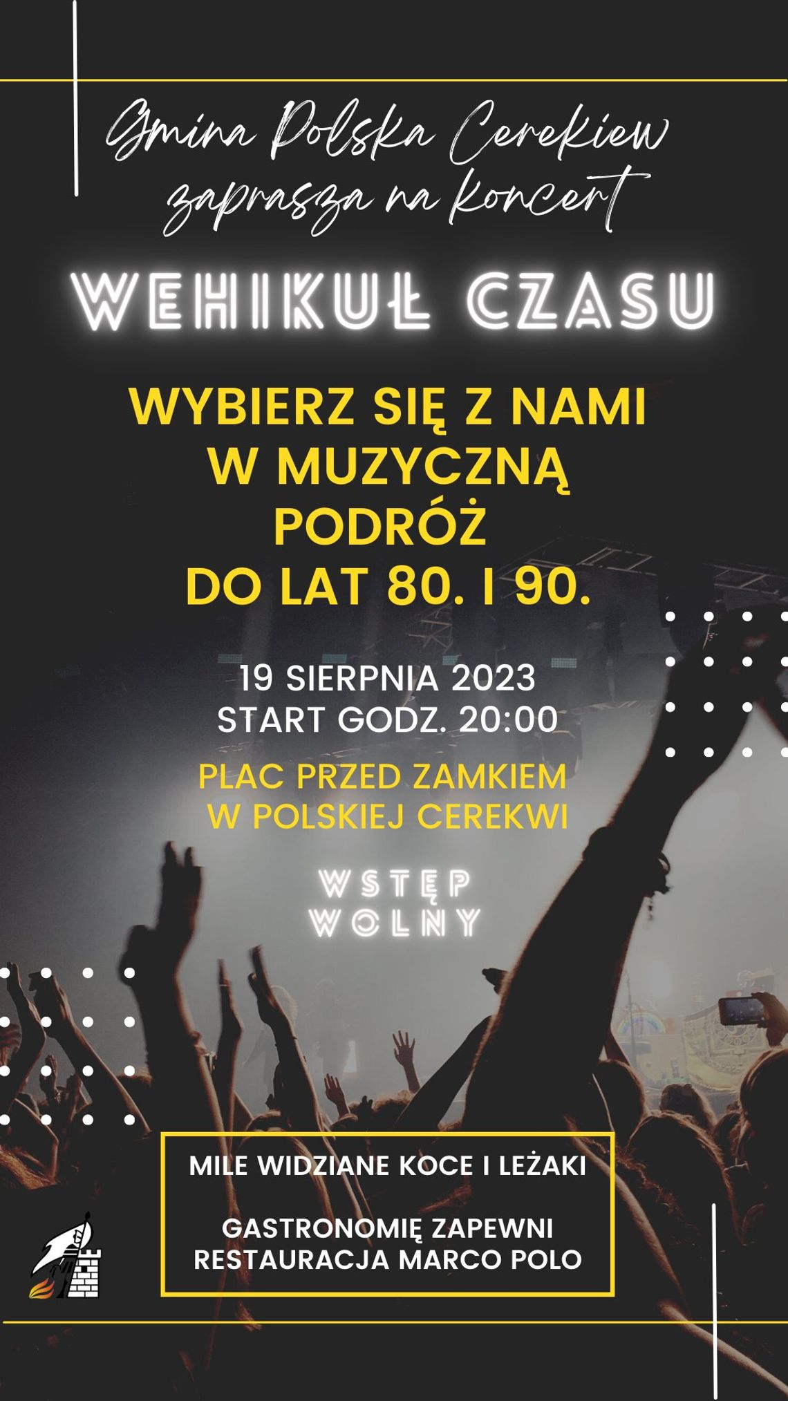 Gmina Polska Cerekiew zaprasza na koncert Wehikuł Czasu