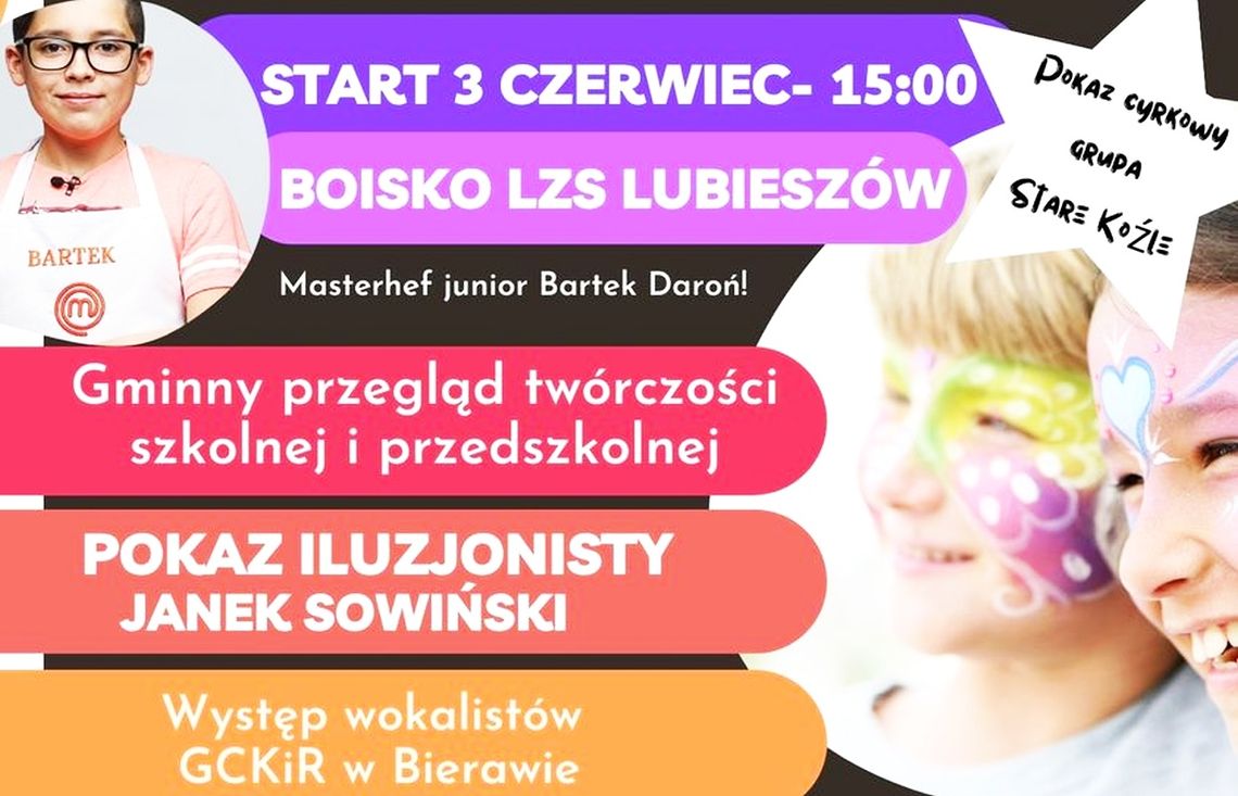 Gminny Dzień Dziecka w Bierawie. Atrakcji będzie co niemiara Gminny Dzień Dziecka w Bierawie. Atrakcji będzie co niemiara