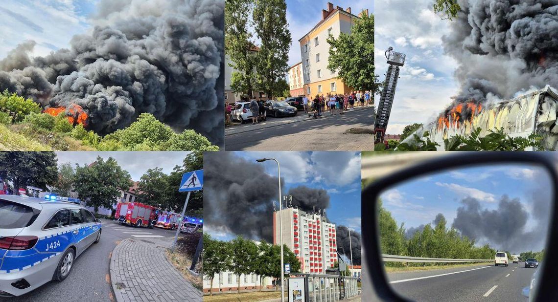 Groźny pożar hali w Kędzierzynie-Koźlu. Sytuacja opanowana, ale akcja gaśnicza wciąż trwa. ZDJĘCIA