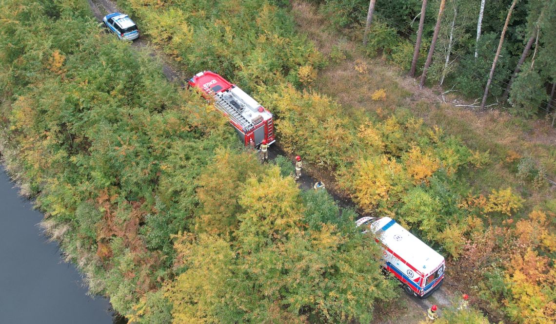 Grzybiarz zasłabł w lesie. Interweniowały służby ratunkowe
