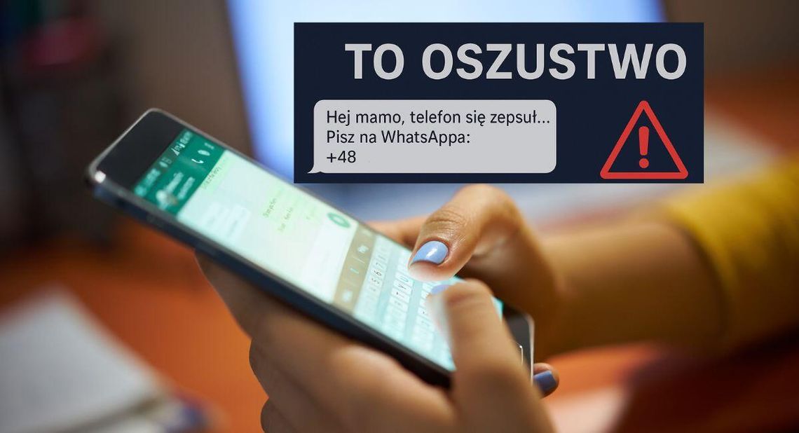 „Hej mamo, telefon się zepsuł… Pisz na WhatsAppa: +48 [numer telefonu]”
