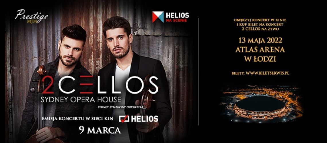 Helios na scenie. Koncert 2Cellos at Sydney Opera House