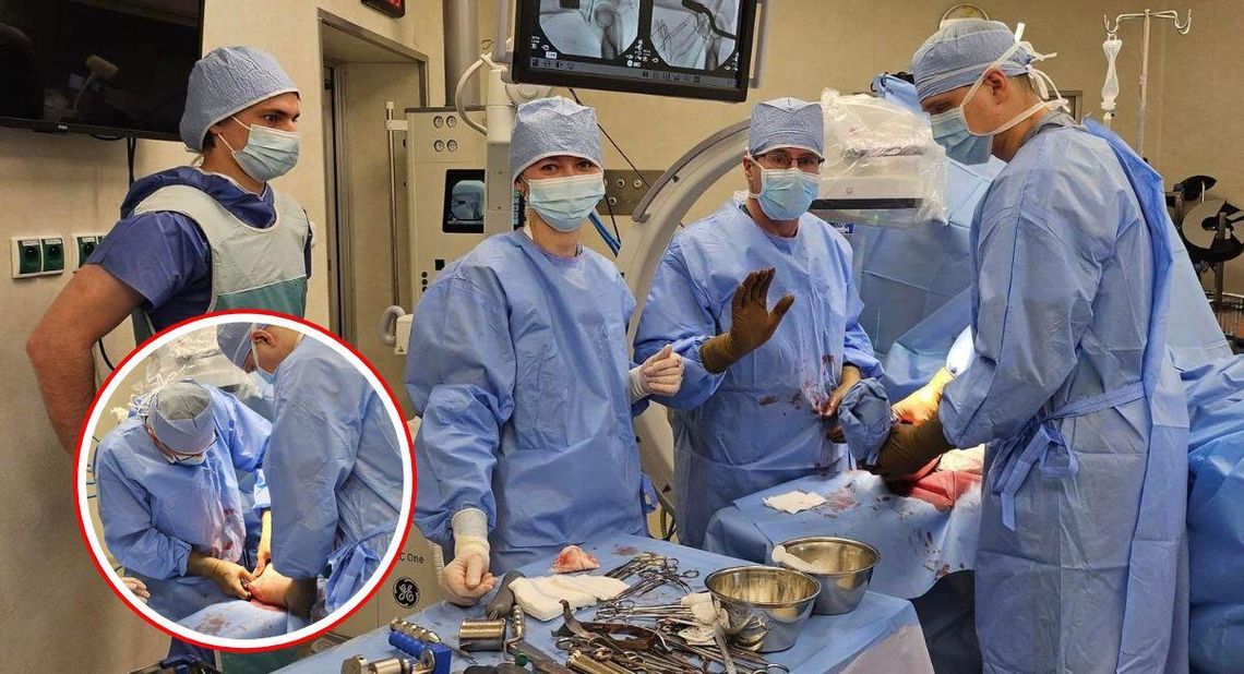 Historyczna operacja w kozielskim szpitalu. Wykonano endoprotezoplastykę głowy kości promieniowej