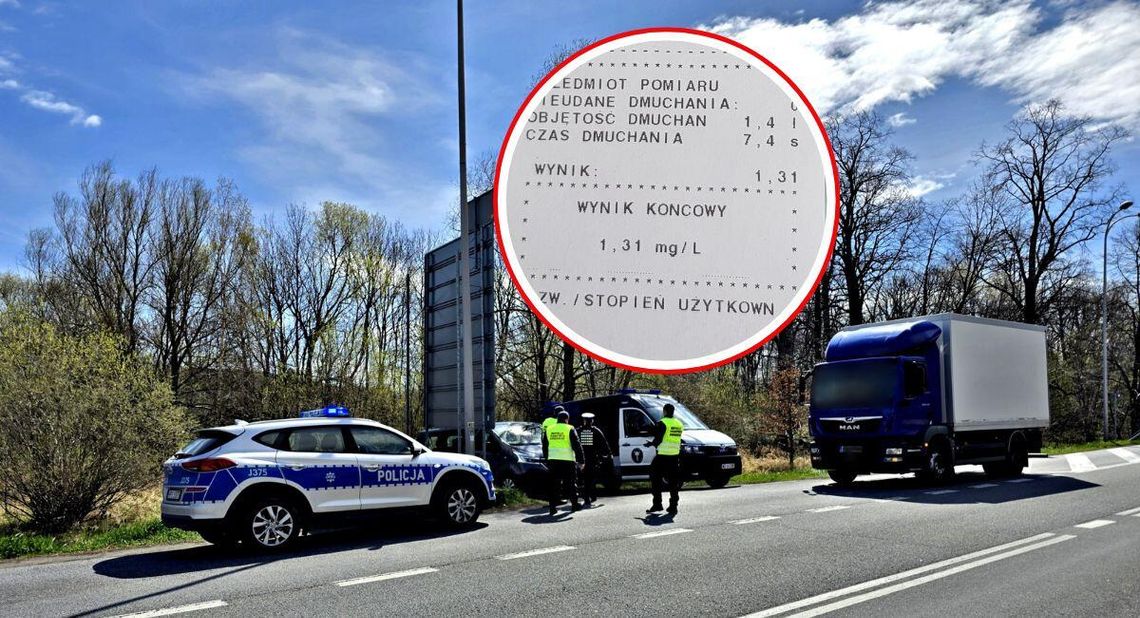 Inspektorzy z Kędzierzyna-Koźla byli w szoku. Kierowca ciężarówki wydmuchał 2,75 promila!