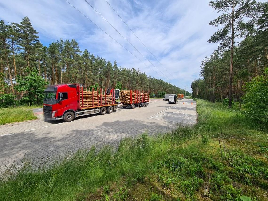 Inspektorzy z Kędzierzyna-Koźla zatrzymali przeciążony zestaw z drewnem. Wiózł prawie 6 ton więcej niż mógł
