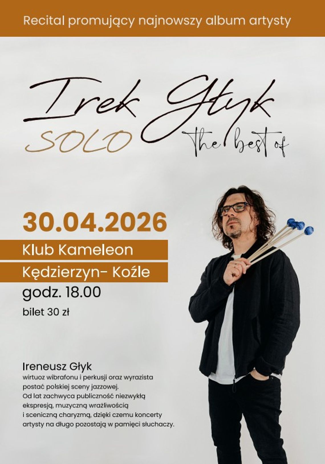 Jazzowe brzmienia i osobiste historie – wieczór z Irkiem Głykiem