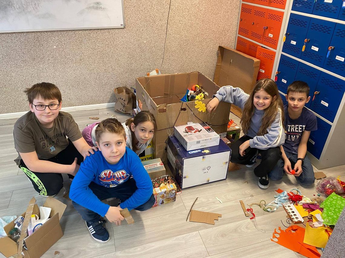 Kartony, nakrętki i wielkie pomysły. Dzieci z PSP nr 6 zaprojektowały miasto przyszłości. ZDJĘCIA