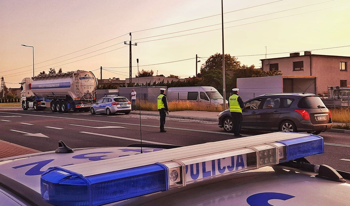 Kierowca ciężarówki podczas kontroli wydmuchał pół promila