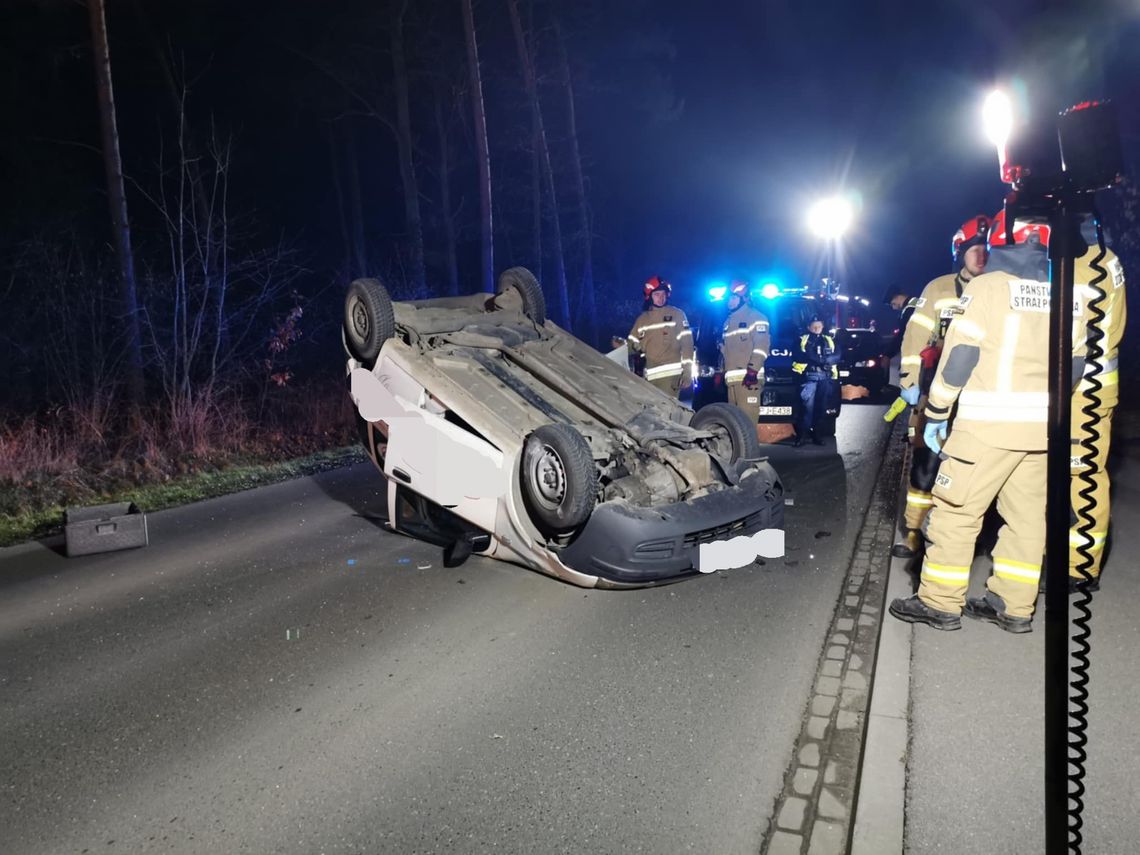 Kierowca fiata panda wydmuchał 1,6 promila. Mimo obrażeń odmówił przewiezienia do szpitala