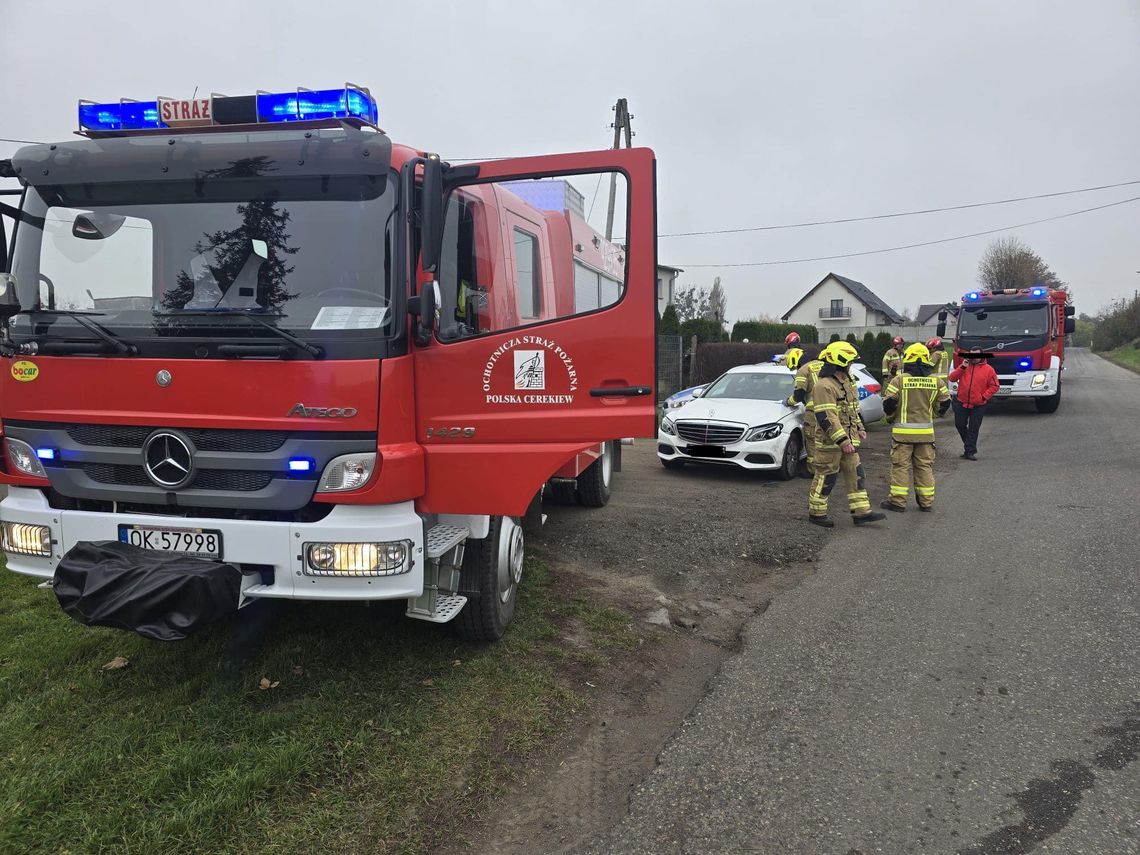 33-latka kierująca samochodem marki KIA wymusiła pierwszeństwo i uderzyła w Mercedesa