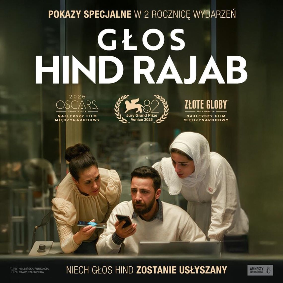 Kino Konesera w Heliosie. Seans filmu "Głos Hind Rajab"