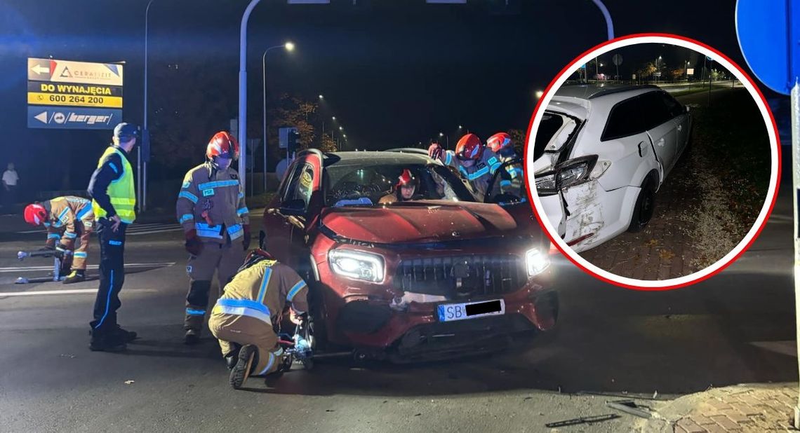 Kolejne zderzenie aut na skrzyżowaniu na osiedlu Piastów. Kierowca mercedesa wymusił pierwszeństwo