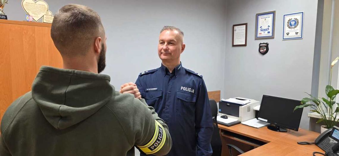 Komendant i kryminalny z Kietrza odnaleźli zaginionego mężczyznę w Kędzierzynie-Koźlu