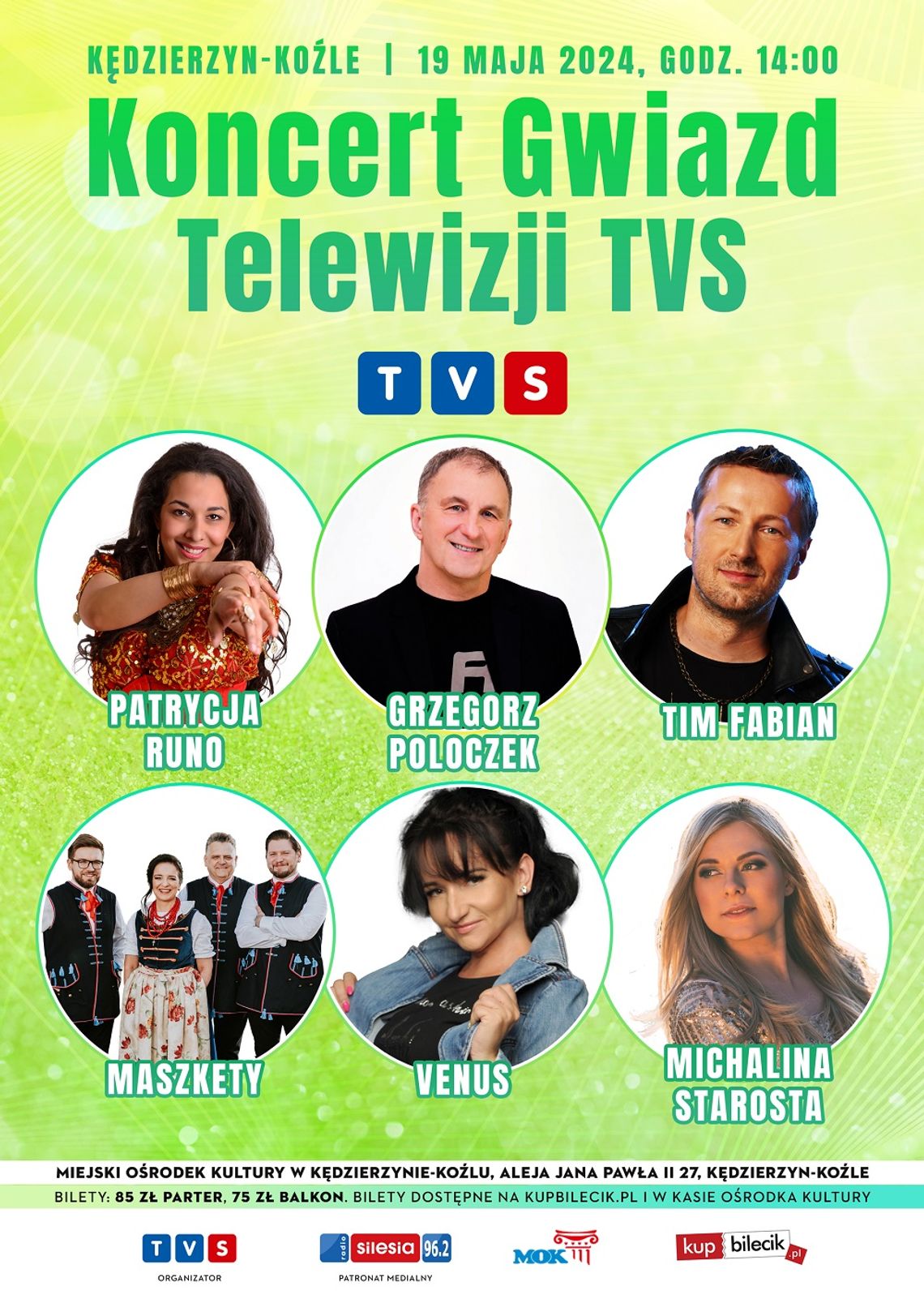 Koncert gwiazd telewizji TVS w Domu Kultury "Chemik"