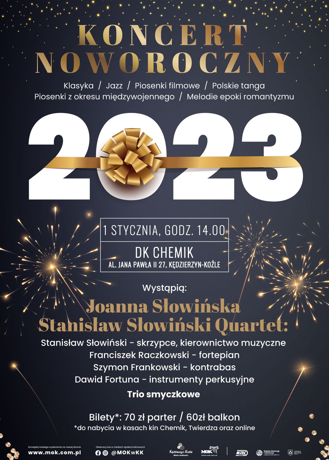 Koncert noworoczny: Joanna Słowińska i Stanisław Słowiński Quartet