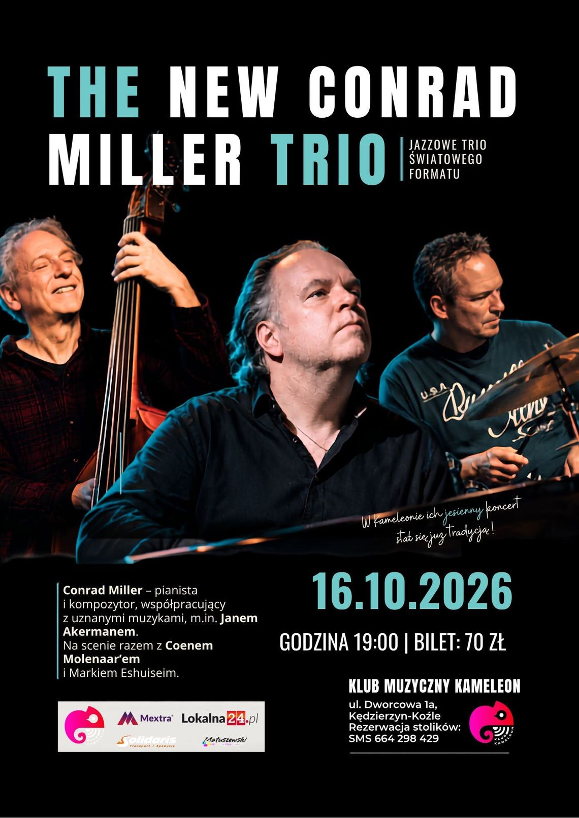 Koncert The New Conrad Miller Trio w Klubie Kameleon Koncert The New Conrad Miller Trio w Klubie Kameleon