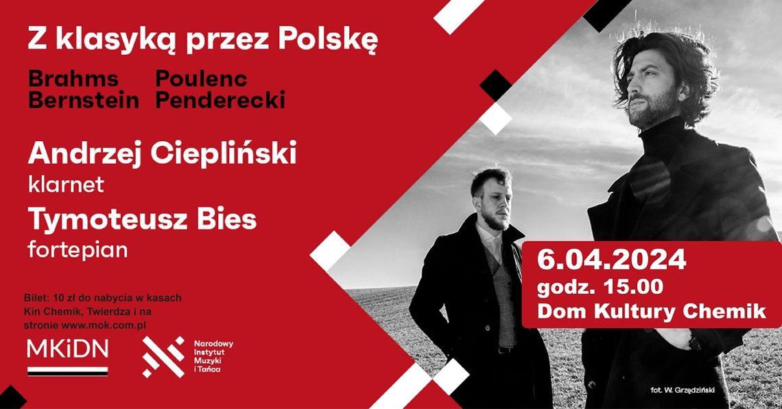 Koncert "Z klasyką przez Polskę" w Domu Kultury Chemik