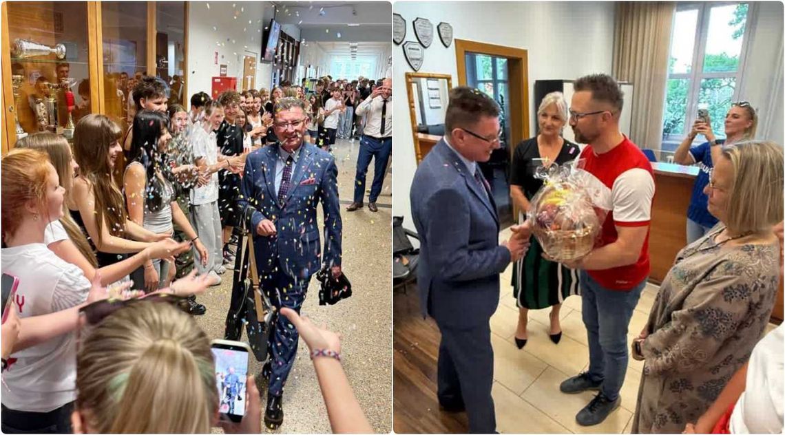 Konfetti, brawa i wzruszenie w szkole. Adam Kania dalej pokieruje ZS nr 3. ZDJĘCIA Konfetti, brawa i wzruszenie w szkole. Adam Kania dalej pokieruje ZS nr 3. ZDJĘCIA