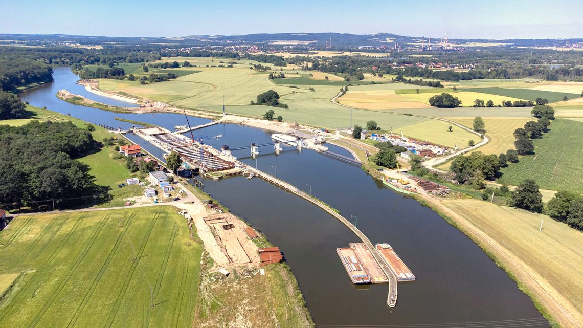 Koniec modernizacji śluzy w Januszkowicach coraz bliżej. ZDJĘCIA